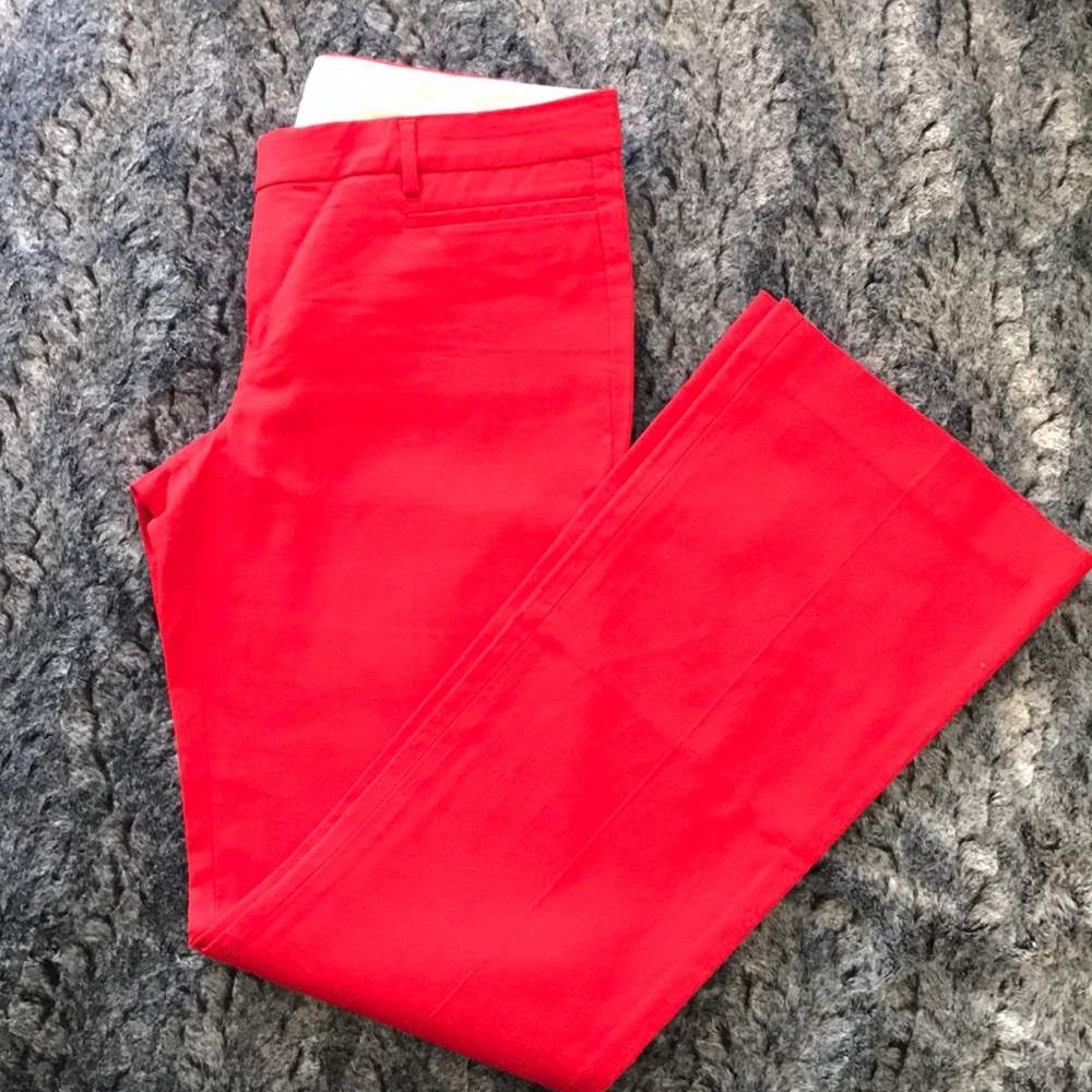 Red dress pants